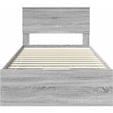  Krevetna konstrukcija Siva Sonoma 100 x 200 cm Inženjersko Drvo | shoptok.hr