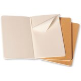 Moleskine Beležnica Cahier Journals LG mehke platnice, kraft - brezčrtna, 3 kosi | Shoptok.si