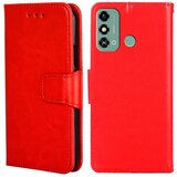 INORCO Ovitek za telefon proti praskam za ZTE Blade A53, teksturirana torbica s stojalom iz PU usnja, (22036281) Cene
