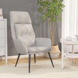 Stol za sproščanje svetlo sivo umetno semiš usnje, (20934543) | Shoptok.si