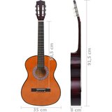 vidaXL Klasična kitara za otroke in začetnike 8-delni komplet 3/4 36", (20969970) | Shoptok.si