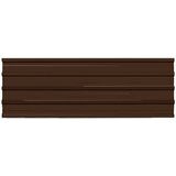 Krovni panel 12 pcs Smeđa 129 x 45 cm Pocinčani čelik | shoptok.hr