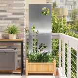 vidaXL Privatnost u vrtu Rezbarija Srebrno 50 x 140 cm Pocinčani čelik Cijene