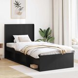  Uzglavlje Crna Konstruirano drvo - Crna 90 cm Cijene