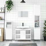 vidaXL 3-dijelni set kupaonskog namještaja bijeli konstruirano drvo | shoptok.hr