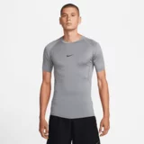 Nike Pro Dri-FIT Tight SS Shirt, Smoke Grey/Black - XXL, (20764417)