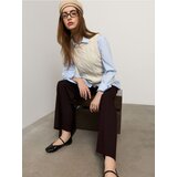 Sinsay Wide leg hlače na pruge s dodatkom viskoze | shoptok.hr
