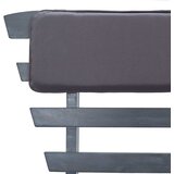  Vrtna klupa 2-u-1 s jastucima siva 190 cm od bagremovog drva | shoptok.hr