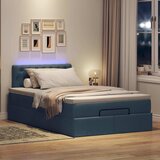  Otomanski krevet s madracem i LED plavi 120x200 cm tkanine | shoptok.hr