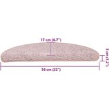 vidaXL Podloge za stopnice 30 kosov svetlo roza 56x17x3 cm | Shoptok.si
