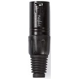  COTP15900BK, XLR konektor, Ravni, Muški, Niklovani, Lemljenje, Preènik kab. ulaza: 5,0 mm, 1 kom | Eponuda.com