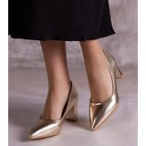 D/CEO Gold pumps CowGirl | Shoptok.si