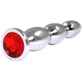  Metalni analni dildo sa crvenim dijamantom 14cm | Eponuda.com