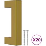  Ručke za ormarić 20 kom zlatne 64 mm od nehrđajućeg čelika | Eponuda.com