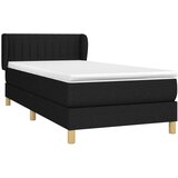 Box spring krevet s madracem crni 80 x 200 cm od tkanine | shoptok.hr