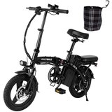 Honey Whale S6-S električno kolo - 350W motor 48V10.4AH baterija 40KM doseg disk zavore - črna, (21300883) Cene