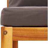  Vrtna sofa s jastucima za 2 osobe, drvo akacije i užad | shoptok.hr