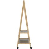  Stalak za odjeću s policama i kotačima 96x45 5x155 5 cm bambusa | shoptok.hr