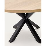 Kave Home Crni/u prirodnoj boji okrugao blagovaonski stol ø 120 cm Argo – | shoptok.hr