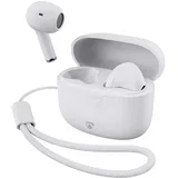 Nedis, Brezžične naglavne slušalke Bluetooth z zapestnim trakom model HPBT2400, Bela, (5000141381)