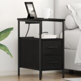 vidaXL Noćni Ormari 2 pcs Crni hrast 30 x 48 x 61 cm Konstruirano drvo | shoptok.hr