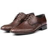 Ducavelli Croco Genuine Leather Men's Classic Shoes, Derby Classic Shoes, Lace-Up Classic Shoes. | shoptok.hr