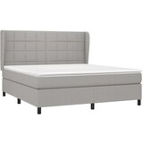  Box spring postelja z vzmetnico svetlo siva 180x200 cm blago, (20788977) | Shoptok.si
