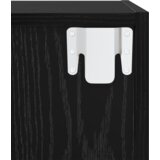 vidaXL Stenski TV kabinet s polico 4 pcs Črni hrast 37 x 37 x 72 cm | Shoptok.si