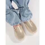 GOODIN Gold loafers made of natural leather | shoptok.hr