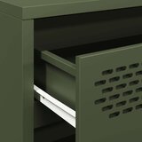 vidaXL Komoda olivno zelena 68x39x58,5 cm hladno valjano jeklo | Shoptok.si