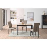 MID.YOU STOL, kovina, tekstil rjava, črna | Shoptok.si