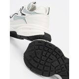Shelvt White and green sneakers with decorative inserts | shoptok.hr
