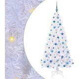  Umjetno božićno drvce s stalakom Bijelo 180 cm PVC i čelik | shoptok.hr