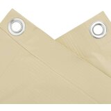 Balkonski zaslon za privatnost krem 600 x 90 cm PVC | shoptok.hr