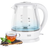 Teesa električno kuhalo za vodu, staklo, 1630 W, bijelo, 1 l | shoptok.hr