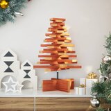  Drveno ukrasno božićno drvce voštano smeđi 60 cm od borovine | shoptok.hr