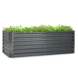 High Grow Ravna podignuta cvjetna gredica, Tamno Sivo