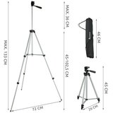 Izoxis stativ za mobitel i fotoaparat 45&amp;ndash;133 cm s daljinskim Slike