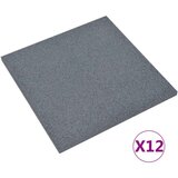 vidaXL Ploče za zaštitu od pada 12 kom gumene 50 x 50 x 3 cm sive | shoptok.hr