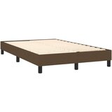  Box spring postelja z vzmetnico temno rjav 120x200 cm blago, (20724139) | Shoptok.si