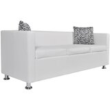 Maison Chic kavč - Sofa - Kanape trosed umetno usnje bele barve, (21726731) Cene