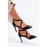 Sergio Leone Sandals With Intertwining Straps On A Stiletto | Shoptok.si