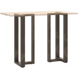  Noge barske mize T-oblike 2kosa naravno jeklo 50x35x(100-101)cm, (21828643) | Shoptok.si