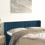  Uzglavlje s ušima tamnoplavo 147x16x78/88 cm baršunasto | shoptok.hr