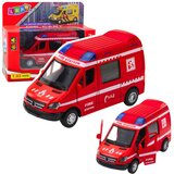  Vatrogasno vozilo Metalni motor za povlačenje Svjetla Zvuči Crveno 1:32 | shoptok.hr