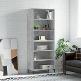  Visoka komoda siva betona 69,5x32,5x180 cm konstruirano drvo | shoptok.hr