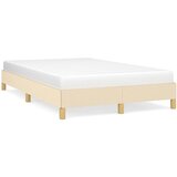 vidaXL Posteljni okvir krem 120x190 cm tkanina | Shoptok.si