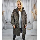 Pri Women's long transitional quilted warm camouflage coat BIANCA | Shoptok.si