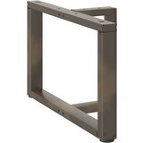  Noge za stolić T-oblika 2 kom prirodni čelik 70x25x(42-43)cm | shoptok.hr