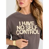 Sinsay Pamučna majica s natpisom | shoptok.hr